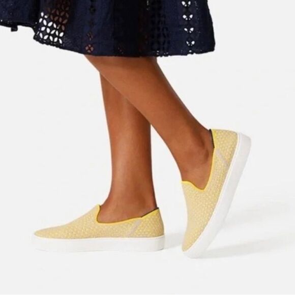 Rothy's Shoes - Rothy's | Honeycomb Slip-On Sneaker Loafer Sunshine Yellow/Tan Sz 10.5